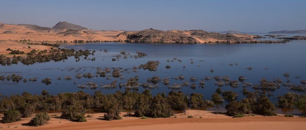 Lac Nasser en Egypte